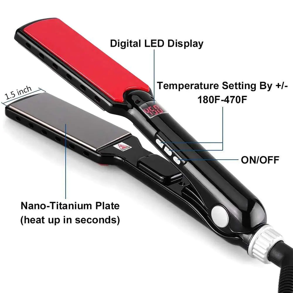 Negative Ion Hair Straightener with MCH Technology
