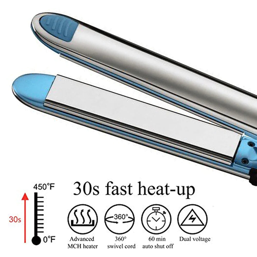 Hair Styling Tool: Dual Use Curling and Straightening Iron